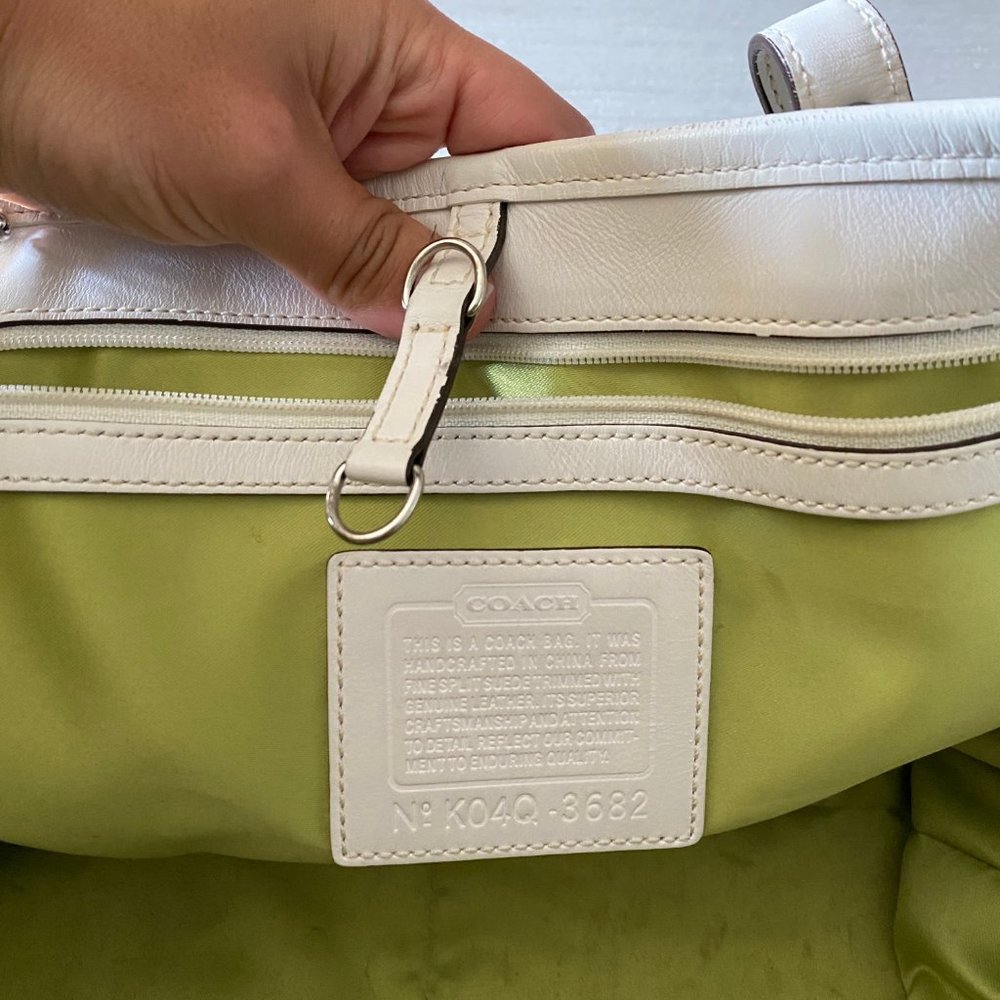 Coach Optic C Patchwork Suede Tote - image 7